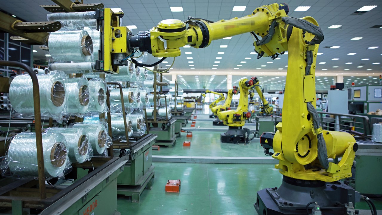 Chinese factory with automated production lines