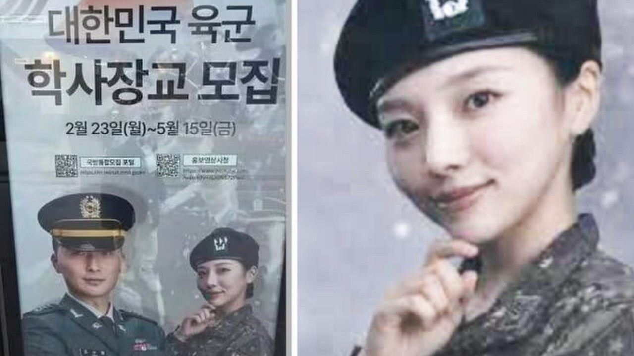 South Korean army removes poster depicting man-hating hand gesture