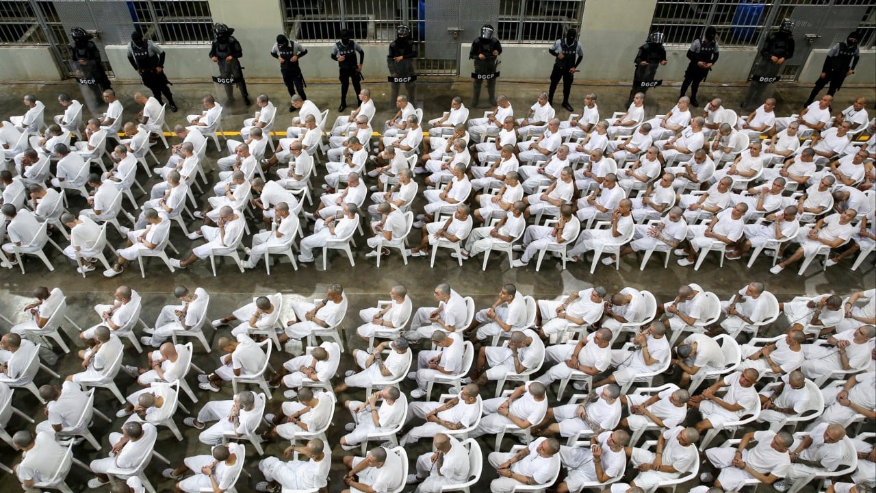 Shackled and shaved: El Salvador holds mass trial for hundreds of gang members