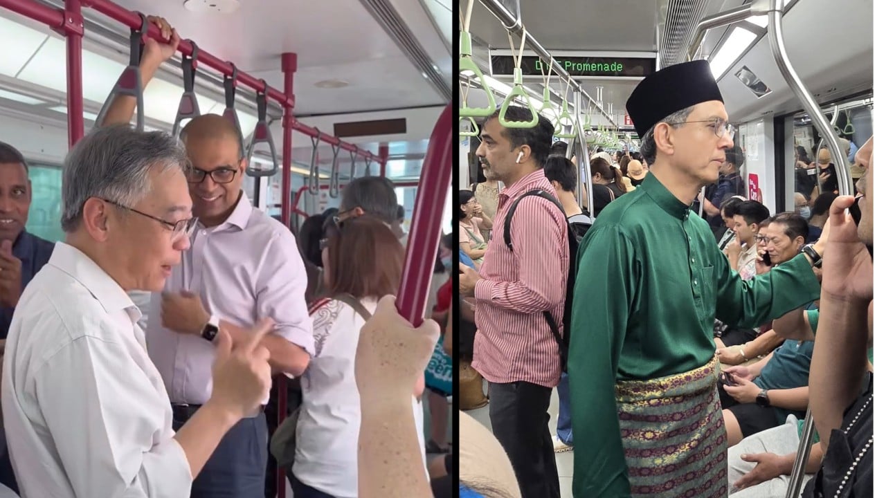 Leading by example or showmanship? Singapore politicians’ train rides split opinion