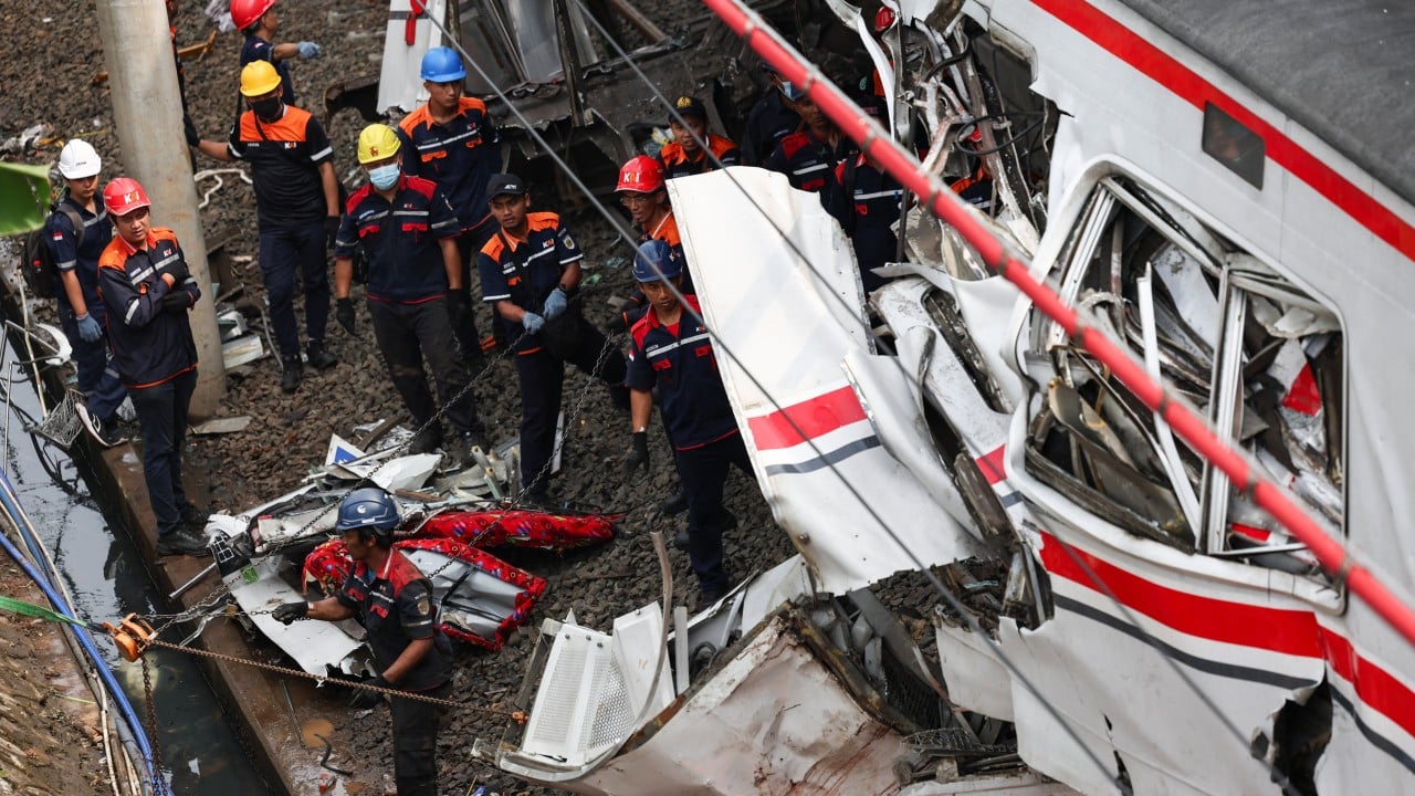 Survivors describe chaos, blood and twisted metal after Indonesia train crash kills 15