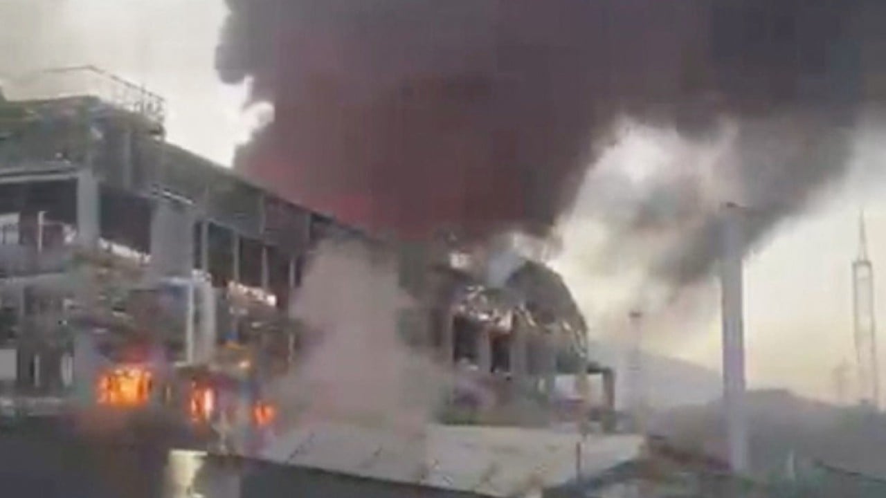 Ukrainian drone attack on Russian oil refinery causes major fire, officials say