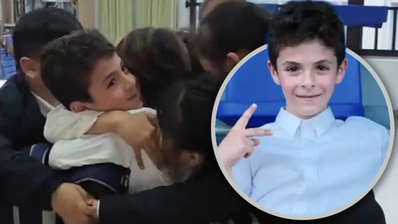 Joyous reunion of Iranian boy with China classmates after family visit to Iran moves many