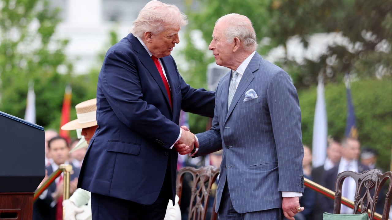 Trump welcomes King Charles to White House on ‘beautiful British day’