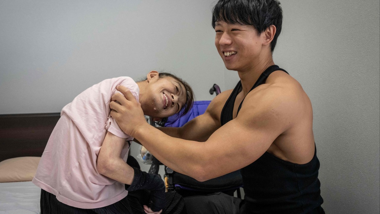 Rapidly ageing Japan’s ‘macho carers’ lend muscles to benefit elderly, disabled