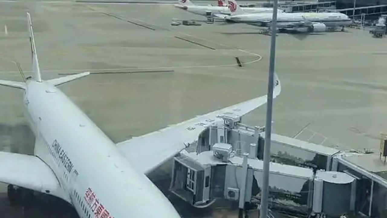 China Eastern says sorry for boarding bridge collision at Shanghai airport