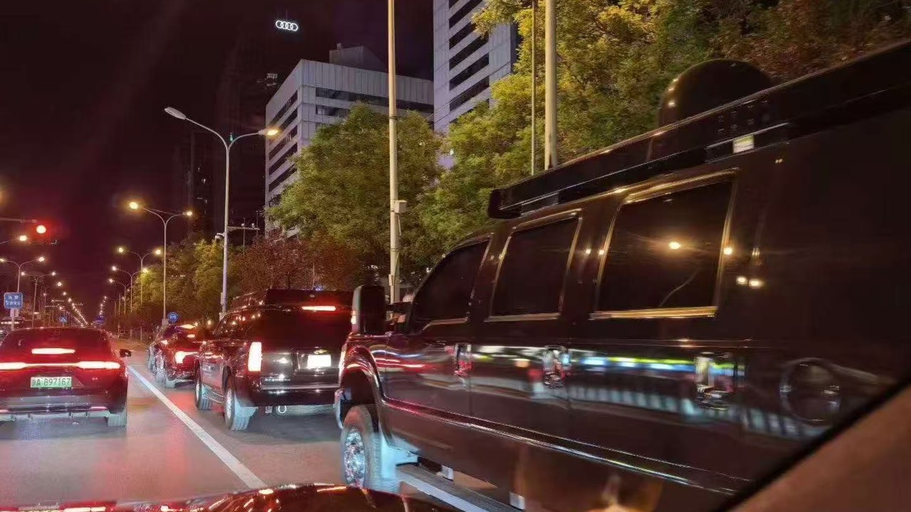 Has ‘the Beast’ arrived in Beijing? Trump’s motorcade SUVs spotted before visit