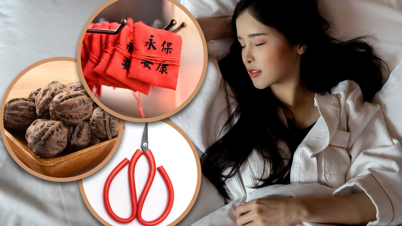 China practices for sleep protection and better quality of rest include use of scissors, walnuts