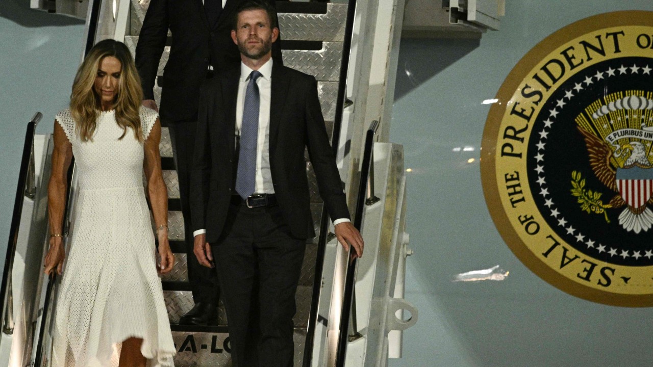 Trump's son Eric and wife Lara join China state visit