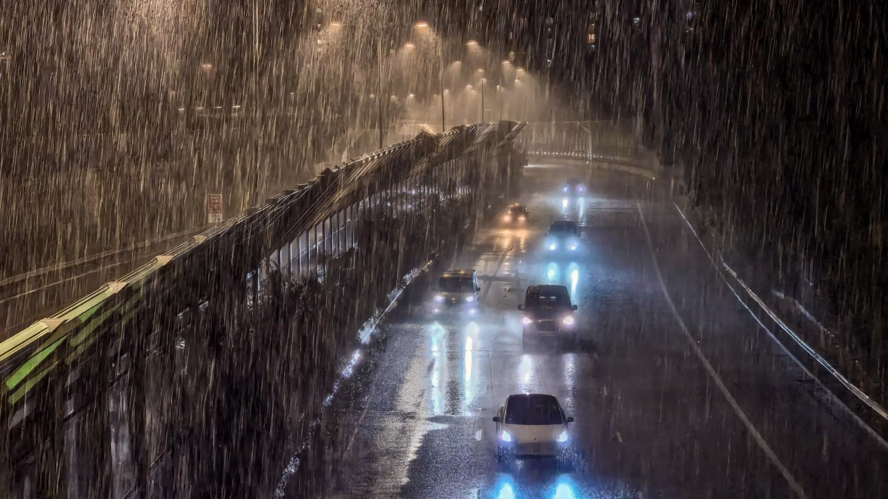 Hong Kong’s northern New Territories hit by heavy rain and flooding