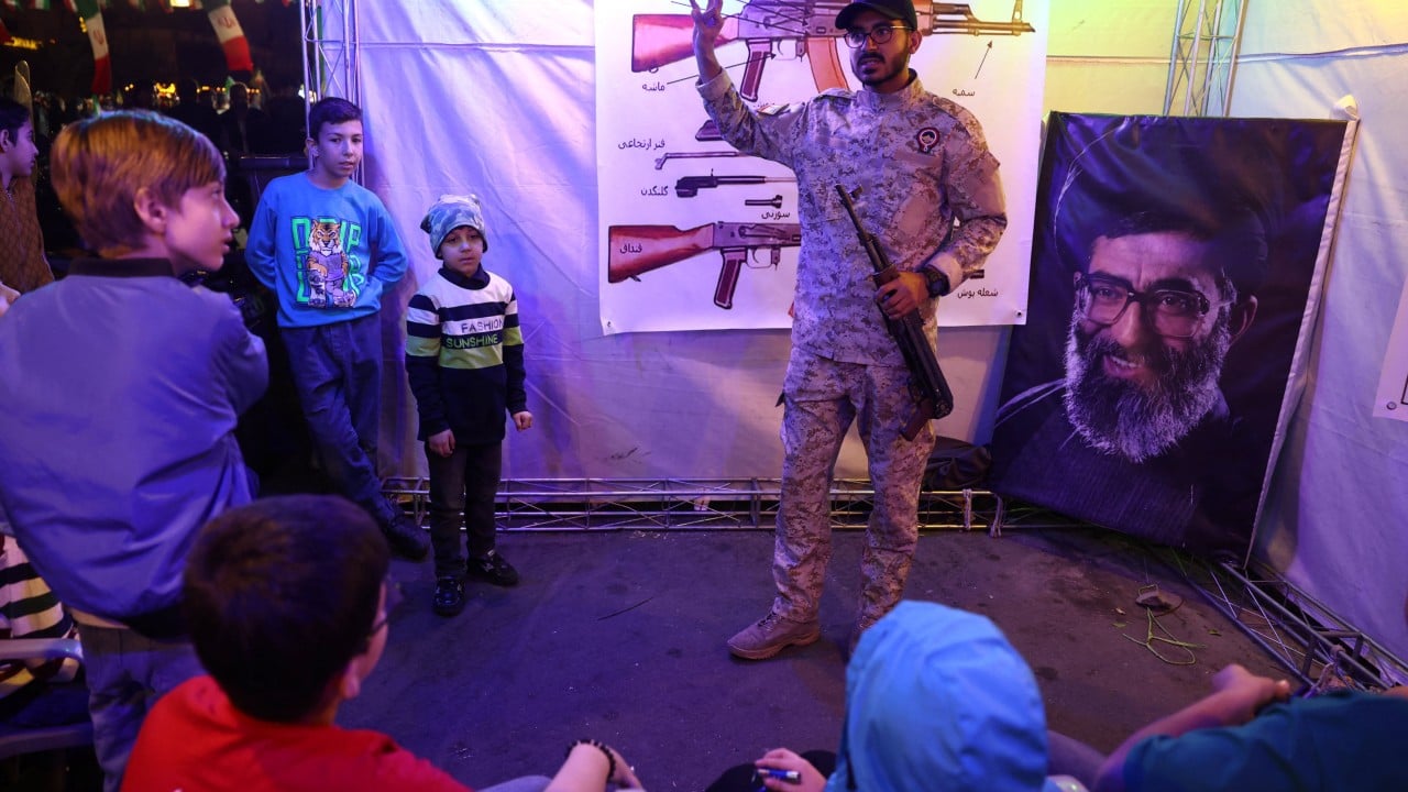 Iran displays weaponry and conducts gun training amid Trump threats