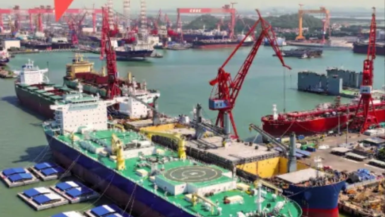 China builds world's largest naval support ship