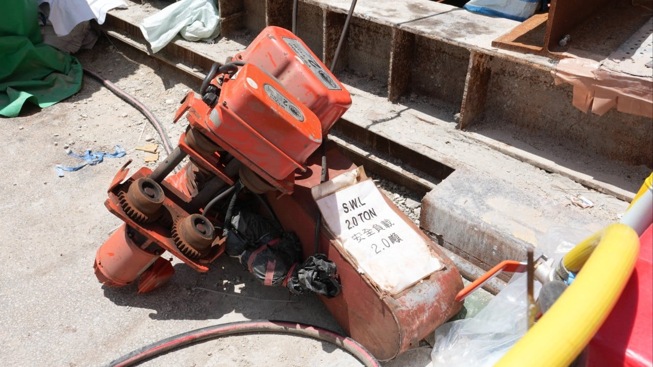 Hong Kong drainage project suspended after worker struck by chain hoist dies