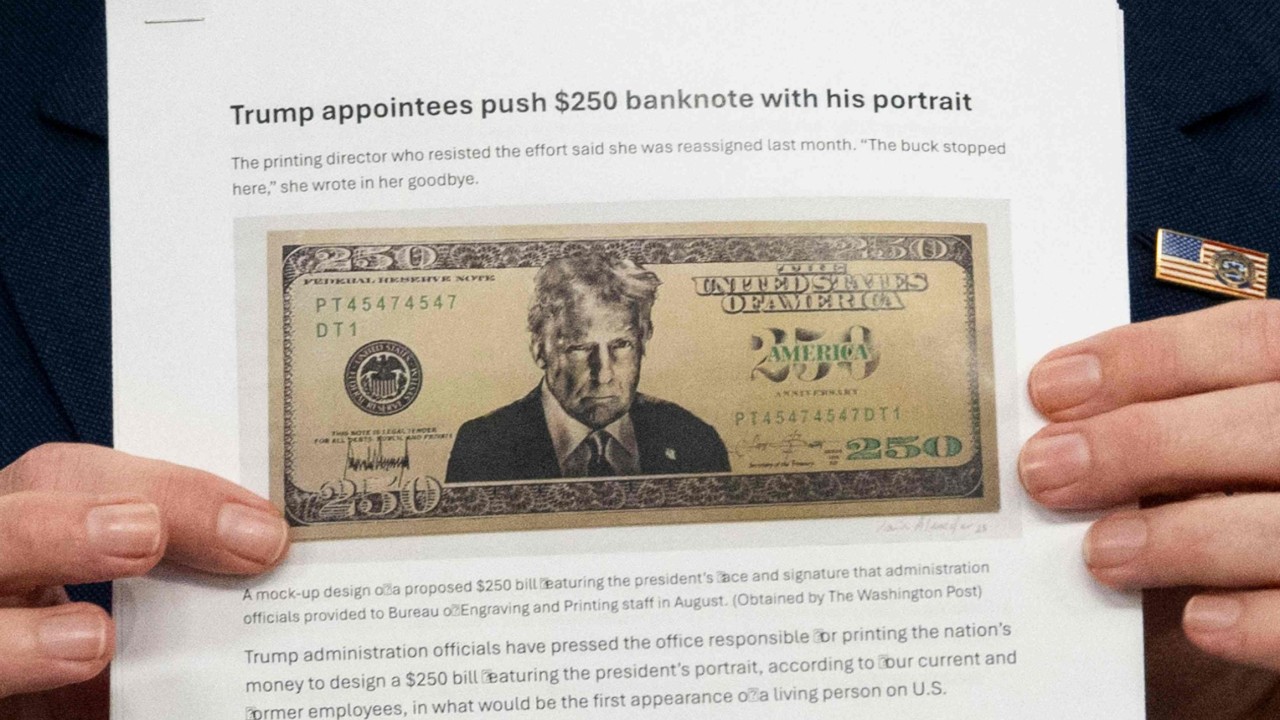 Note for Trump: US Treasury designs US$250 bill with president’s face