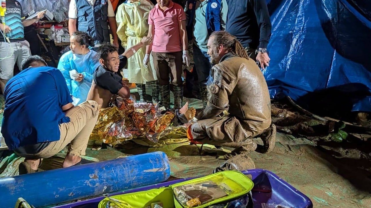 5 villagers trapped in flooded Laos cave freed after 10-day ordeal