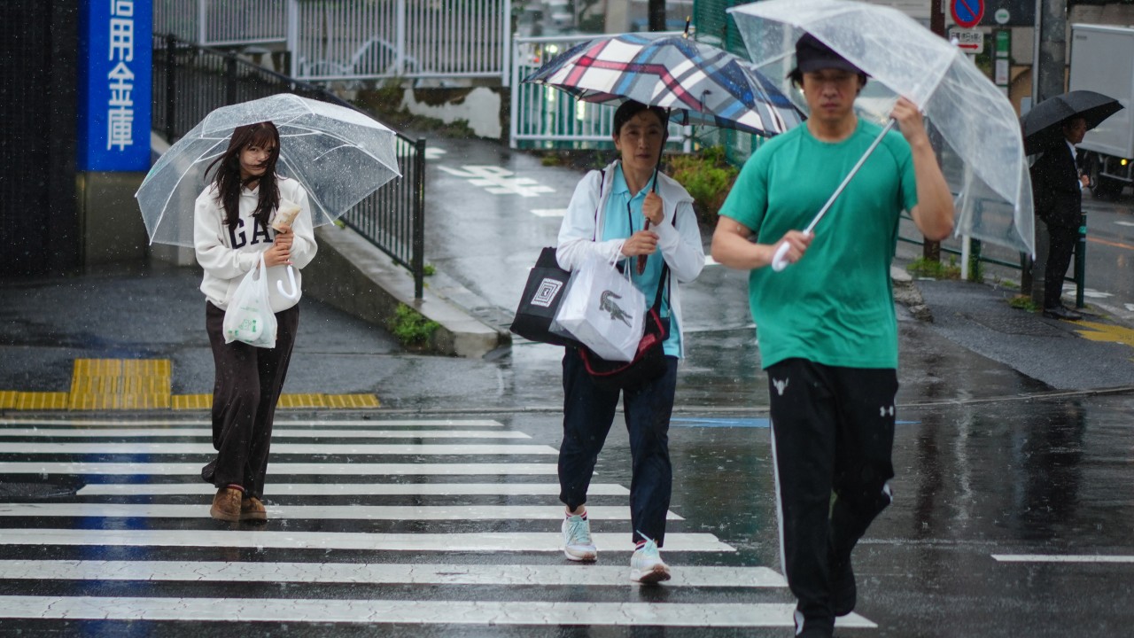 Typhoon Jangmi churns along Japan’s Pacific coast, leaves dozens hurt