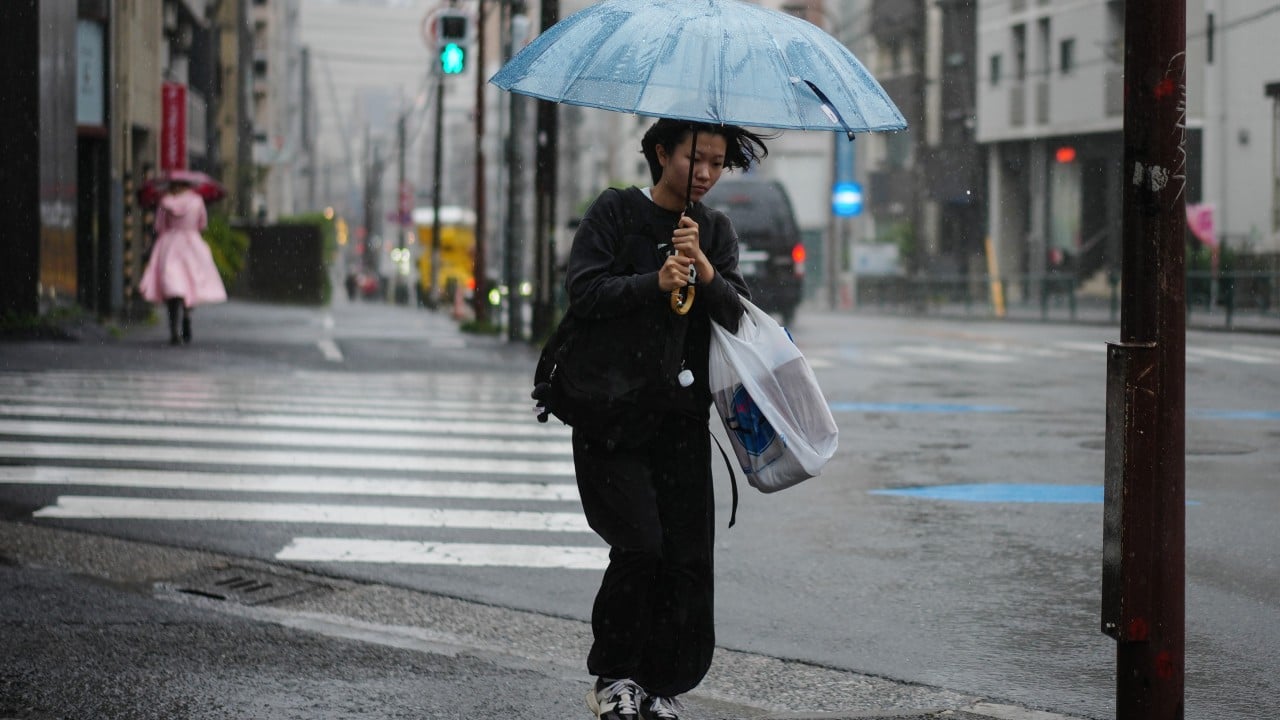 Typhoon Jangmi churns along Japan’s Pacific coast, leaves dozens hurt