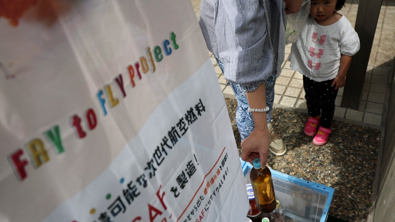 How everyday cooking oil is helping Japan fight an aviation fuel crisis