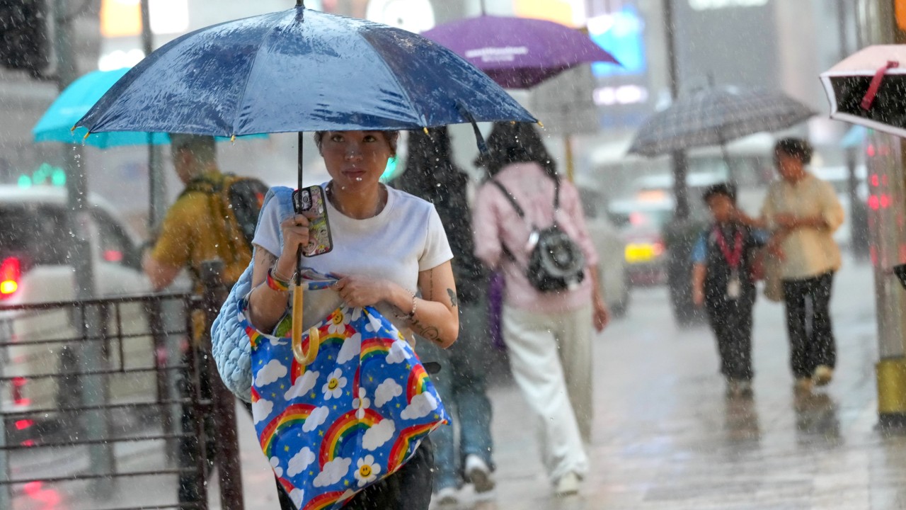 Hong Kong issues amber rainstorm warning as storms follow record heat