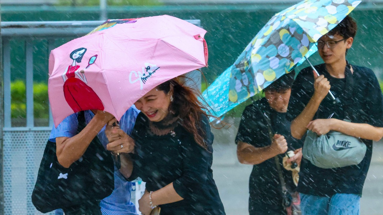 Hong Kong issues amber rainstorm warning as thundery showers