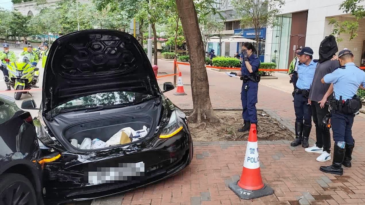 Police arrest man after Tesla rams parked vehicle in latest 