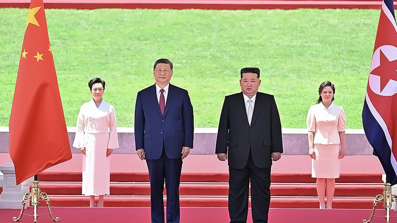 Pyongyang rolls out the red carpet as Xi Jinping is welcomed with pomp and ceremony