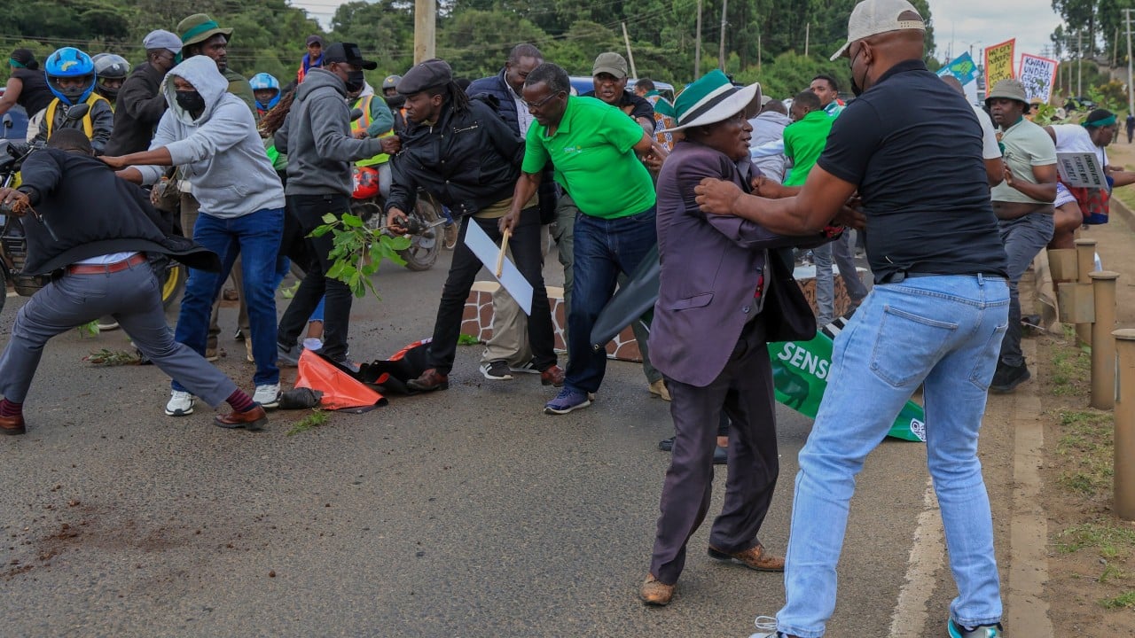 Kenya police fire tear gas, arrest ex-chief justice at national park protest