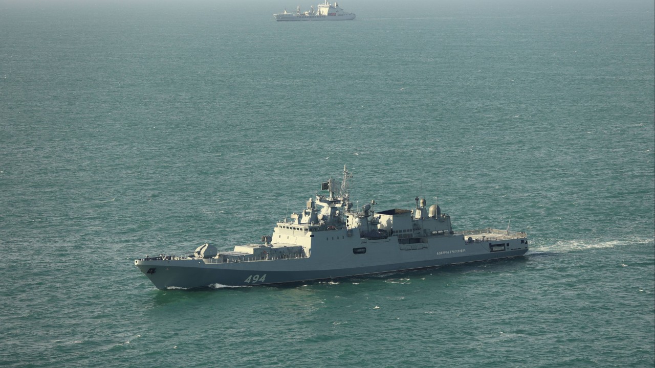 Russian warship fires warning shots at UK yacht in English Channel