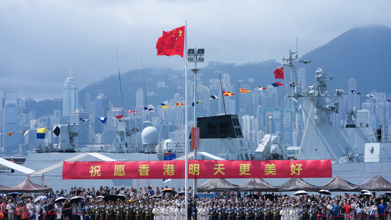 Thousands visit PLA barracks in Hong Kong to celebrate city’s return to Chinese rule