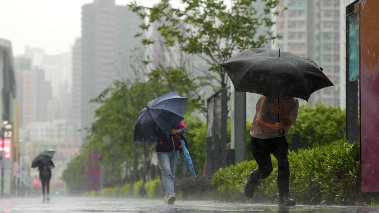 Hong Kong issues red rainstorm warning as education authorities suspend classes