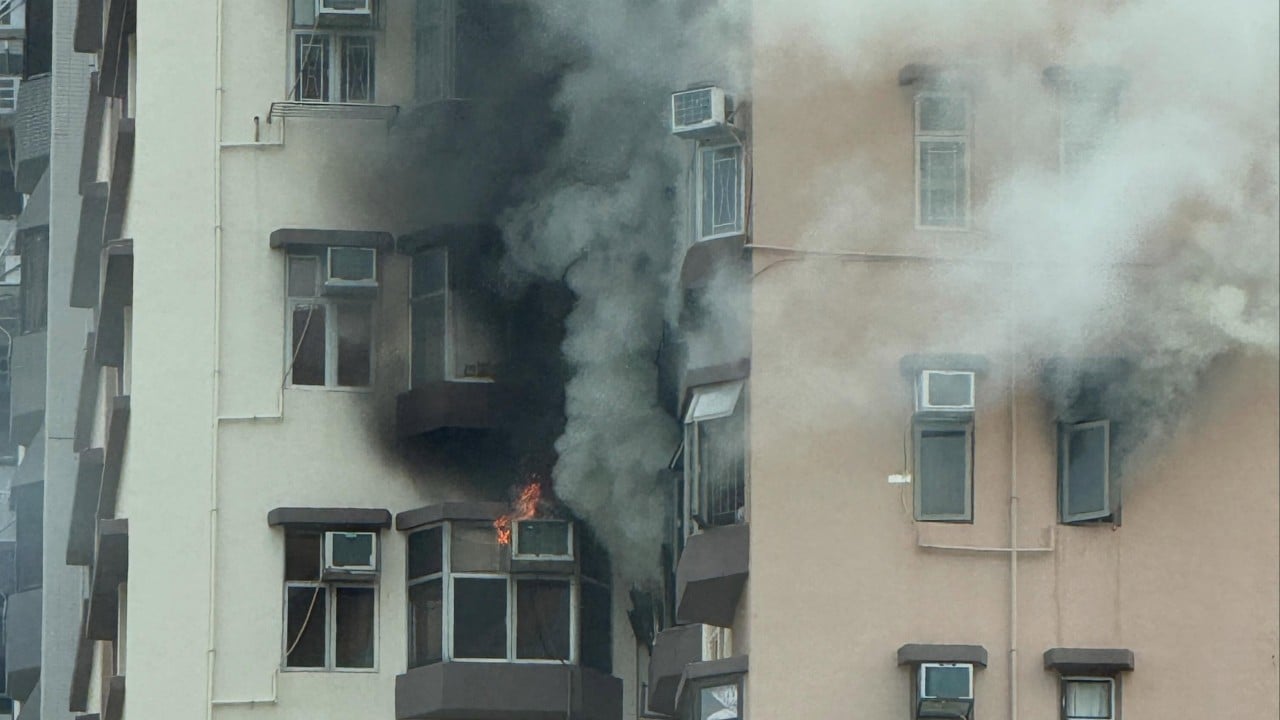 Woman dead after fire at Hong Kong flat, 3 others hospitalised