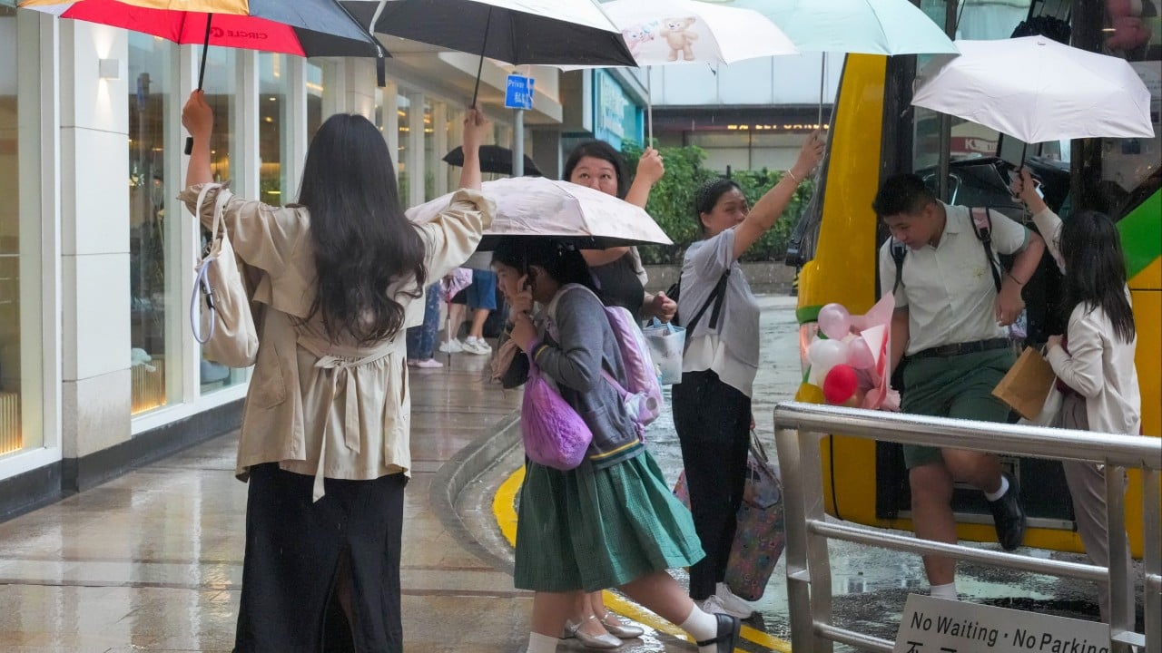 Hong Kong issues red rainstorm warning as education authorities suspend classes