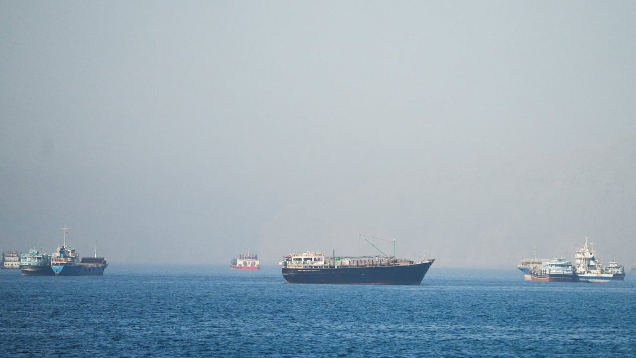 Singapore-flagged cargo ship hit by ‘unknown projectile’ while crossing Hormuz