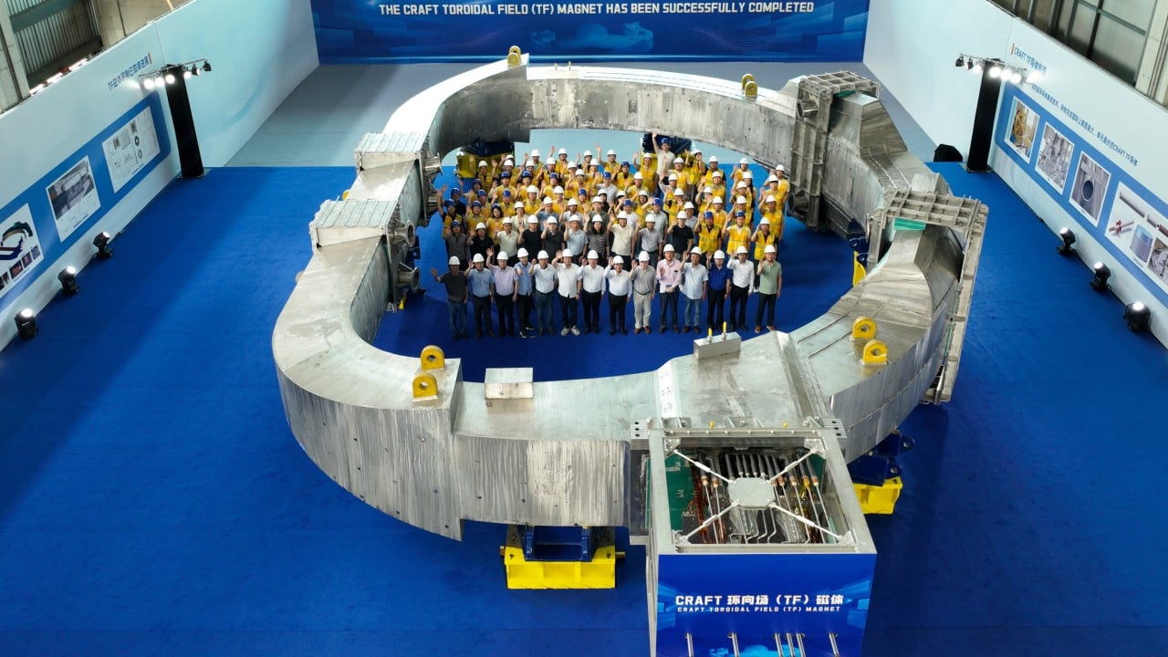 China fires up world’s biggest superconducting magnet for nuclear fusion project