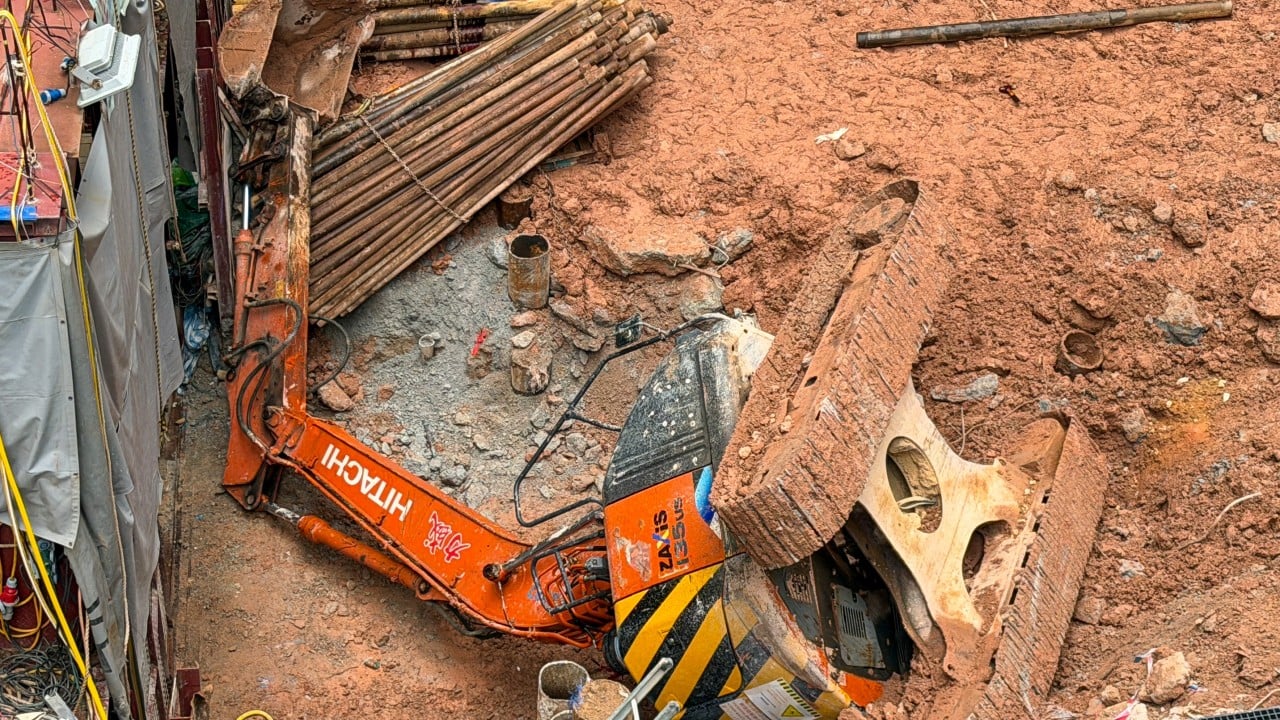 Worker killed, another unconscious after excavator tips over in Hong Kong