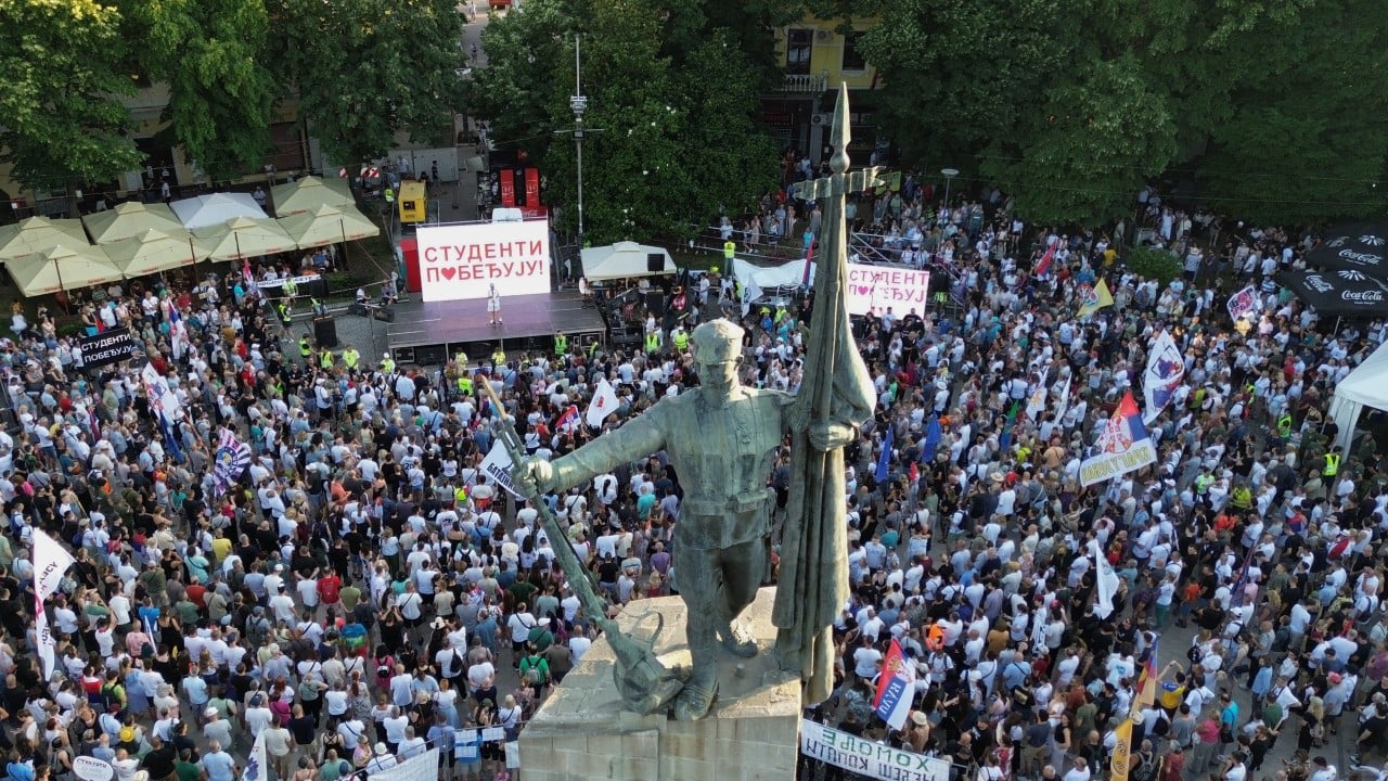 Serbians keep up protests after President Vucic says he will step down