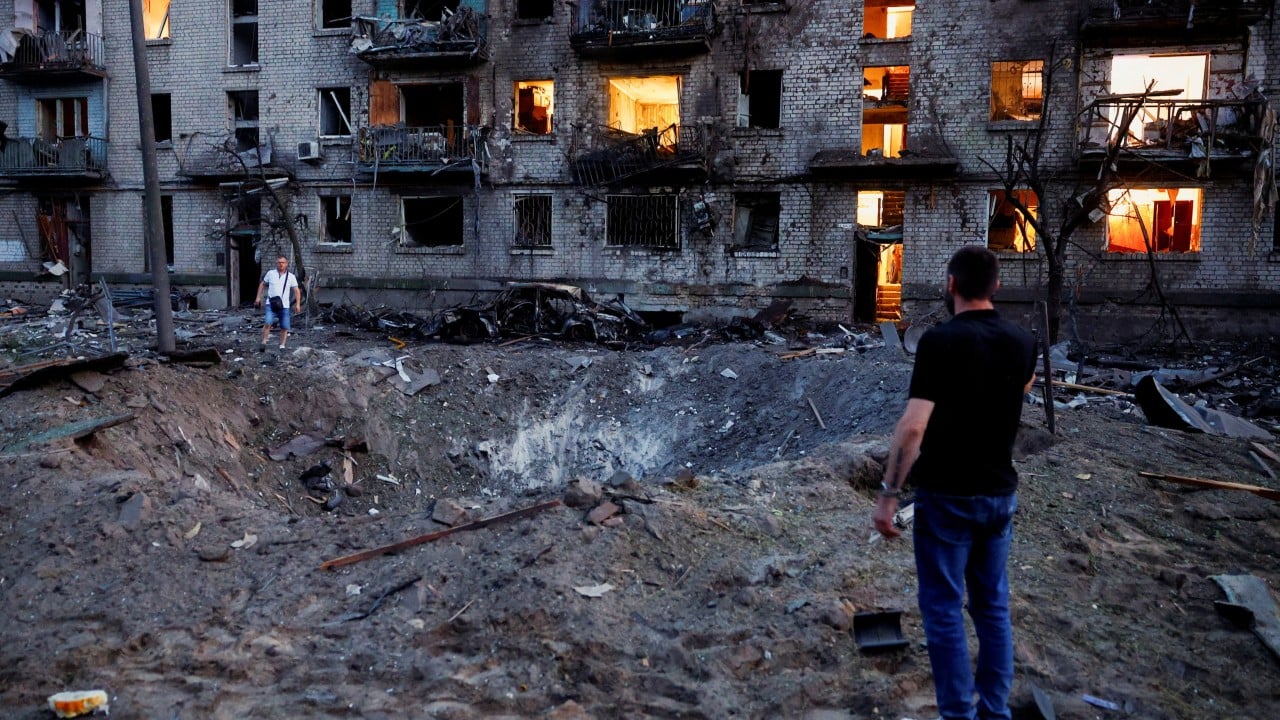‘Massive’ Russian missile and drone barrage pounds Ukraine capital