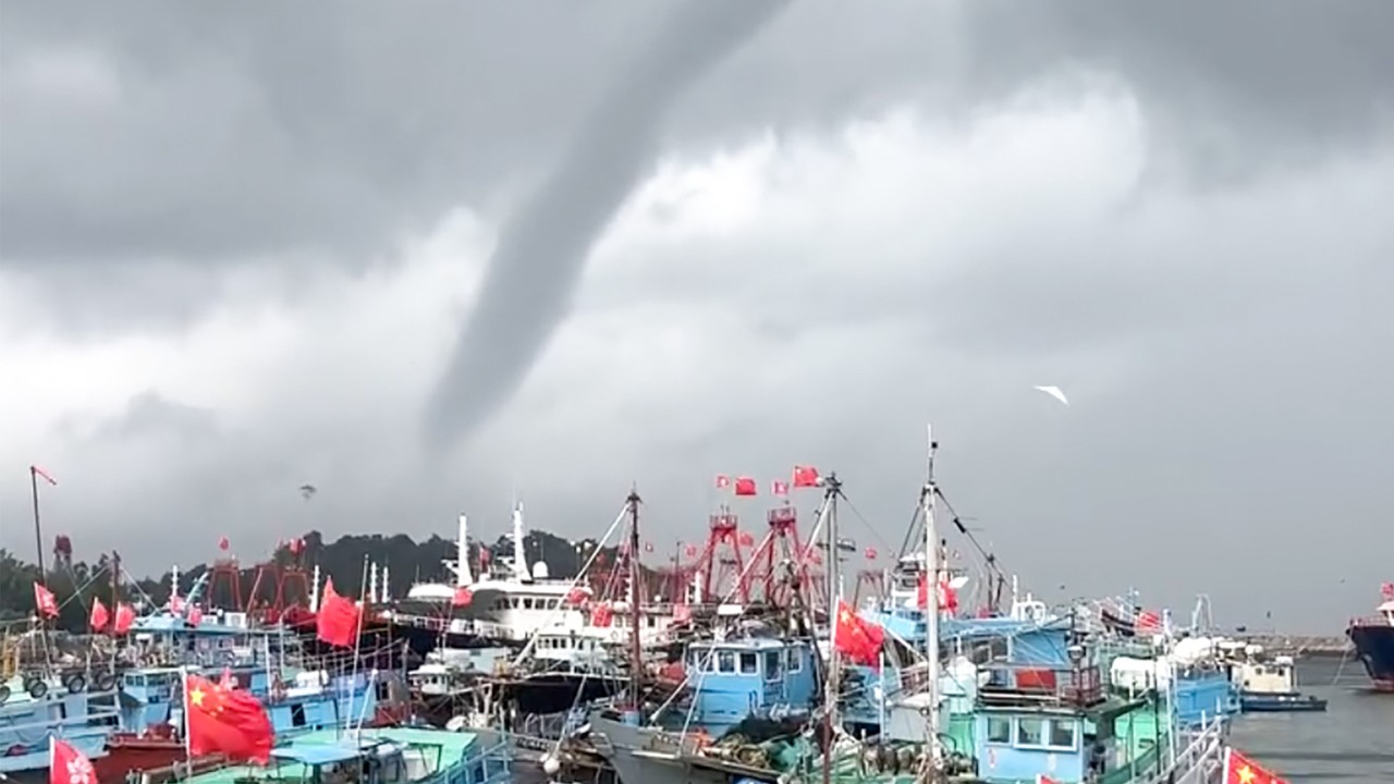 Hong Kong cancels red rainstorm signal after hour as suspected waterspout spotted