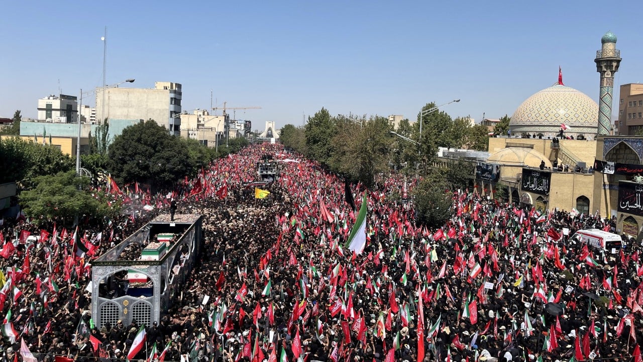 Crowds fill Tehran as funeral procession begins for Iran’s slain supreme leader Khamenei