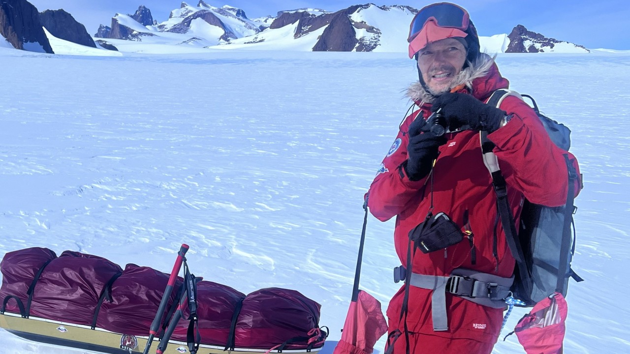 ‘No human has ever been’: how former Dyson CEO charted a new Antarctic route on skis