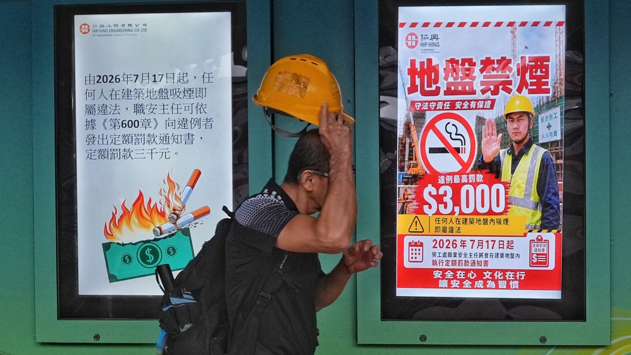 Some workers seek to quit smoking as ban on Hong Kong construction sites kicks in