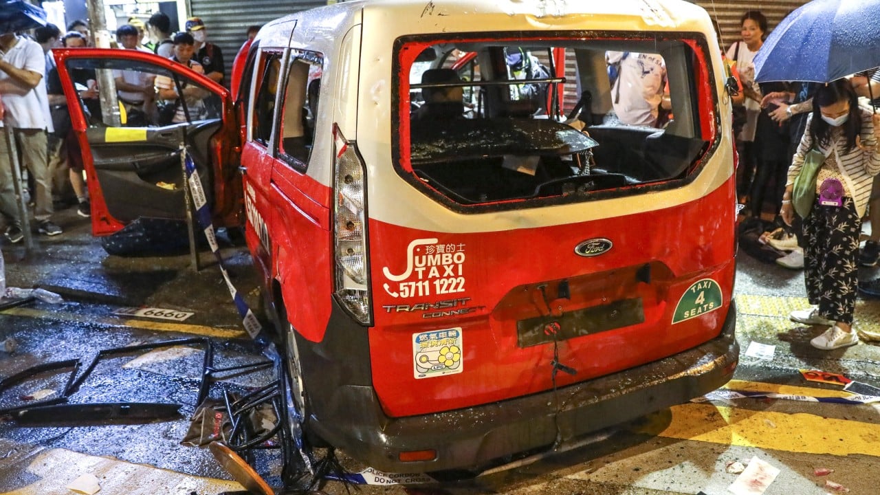 Taxi driver denies deliberately ramming car into crowd in HK$8.4m injury lawsuit