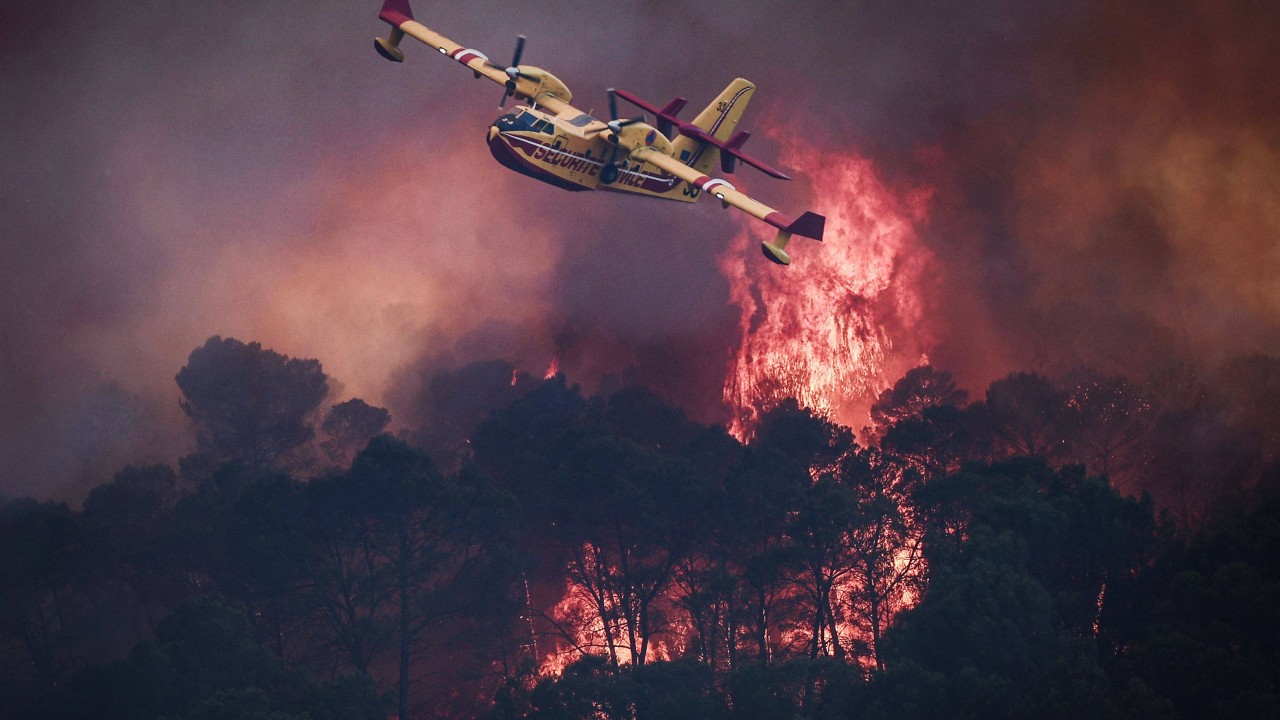 Raging wildfires in France and Spain force over 200,000 to flee