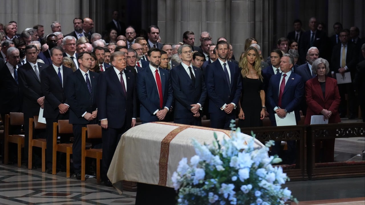 Trump eulogises Lindsey Graham as ‘extremely hawkish’ ally at funeral
