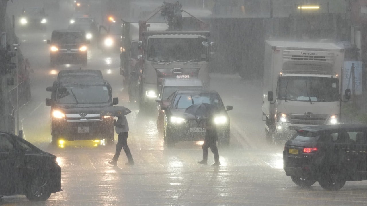 Hong Kong cancels amber rainstorm warning, but wet weather to last until Monday