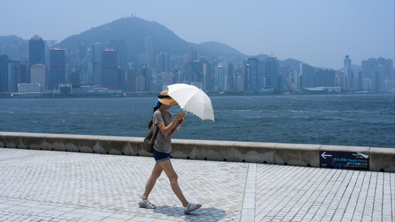 Hong Kong temperatures exceed 38 degrees as Severe Typhoon Dolphin brings extreme heat