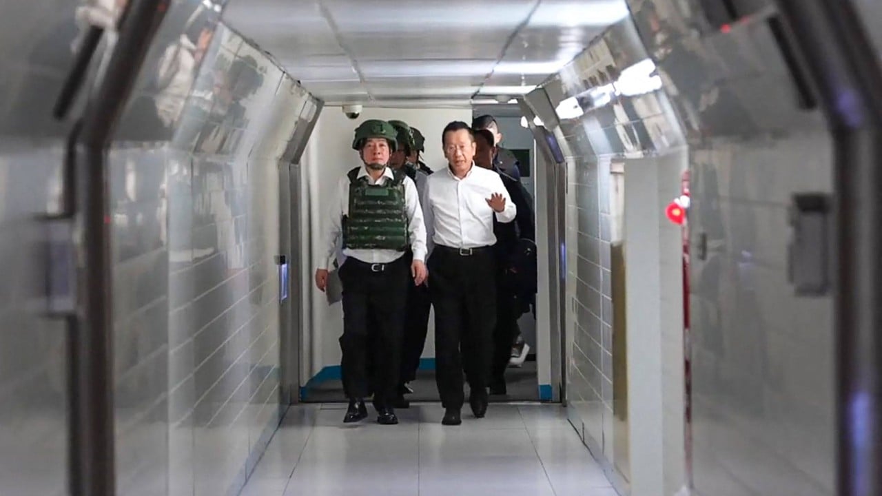 Taiwan’s William Lai rehearses late-night emergency escape during military drill