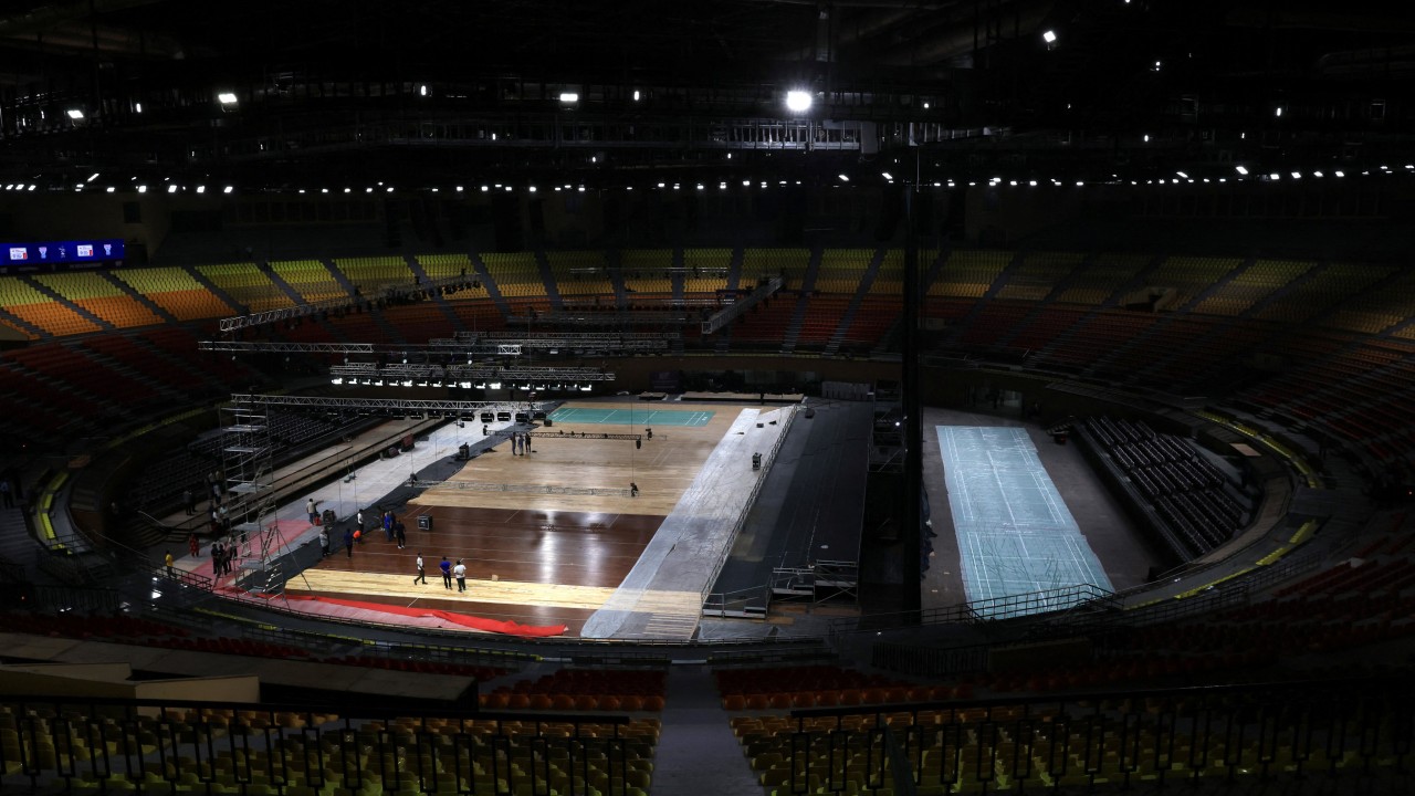 No monkey business: Indian badminton organisers deploy men to mimic primates at stadium