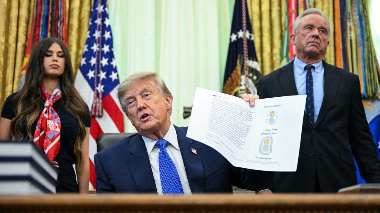 Trump signs order to revamp childhood vaccines, against medical groups’ guidance