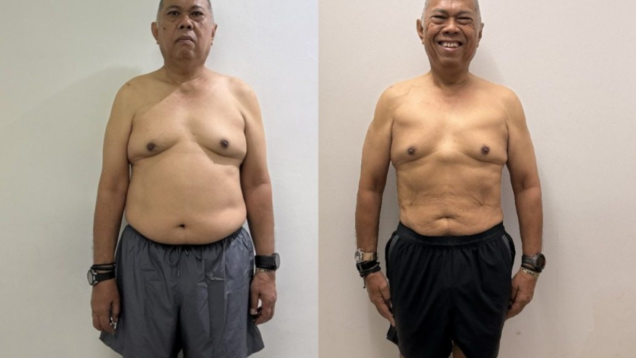 How a 66-year-old lost 10kg in 10 months – his inspiring fitness journey
